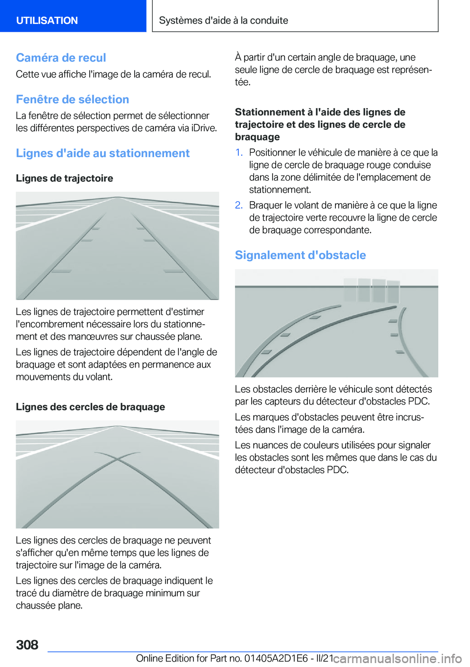 BMW X6 M 2021  Notices Demploi (in French) �C�a�m�é�r�a��d�e��r�e�c�u�l�C�e�t�t�e��v�u�e��a�f�f�i�c�h�e��l�'�i�m�a�g�e��d�e��l�a��c�a�m�é�r�a��d�e��r�e�c�u�l�.
�F�e�n�ê�t�r�e��d�e��s�é�l�e�c�t�i�o�n �L�a��f�e�n�ê�t�r�e��