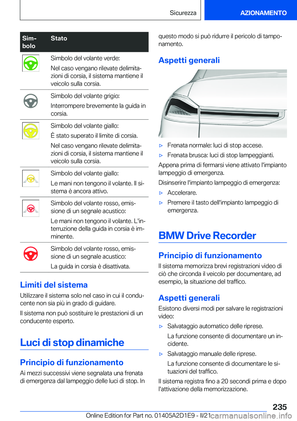 BMW X6 M 2021  Libretti Di Uso E manutenzione (in Italian) �S�i�mj
�b�o�l�o�S�t�a�t�o�S�i�m�b�o�l�o��d�e�l��v�o�l�a�n�t�e��v�e�r�d�e�:
�N�e�l��c�a�s�o��v�e�n�g�a�n�o��r�i�l�e�v�a�t�e��d�e�l�i�m�i�t�aª �z�i�o�n�i��d�i��c�o�r�s�i�a�,��i�l��s�i�s�t
