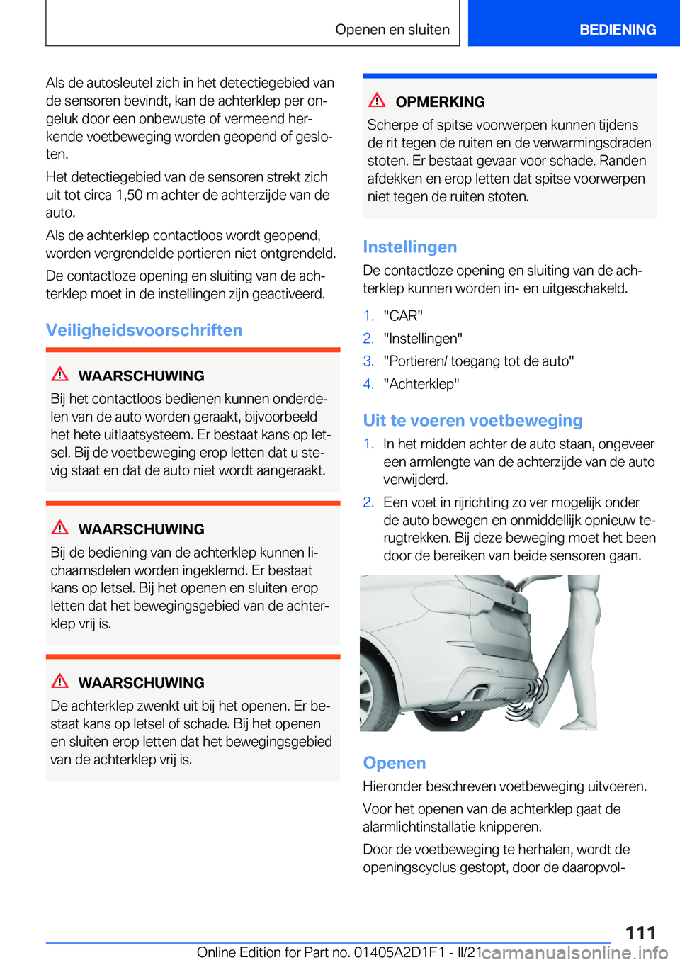 BMW X6 M 2021  Instructieboekjes (in Dutch) �A�l�s��d�e��a�u�t�o�s�l�e�u�t�e�l��z�i�c�h��i�n��h�e�t��d�e�t�e�c�t�i�e�g�e�b�i�e�d��v�a�n�d�e��s�e�n�s�o�r�e�n��b�e�v�i�n�d�t�,��k�a�n��d�e��a�c�h�t�e�r�k�l�e�p��p�e�r��o�nj
�g�e�l�u�