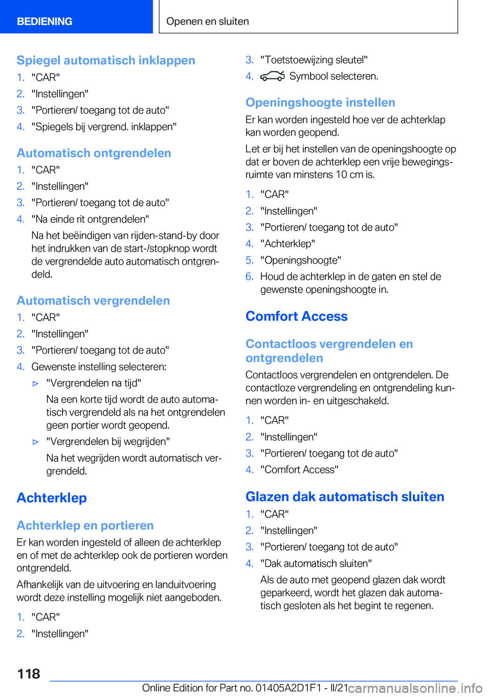 BMW X6 M 2021  Instructieboekjes (in Dutch) �S�p�i�e�g�e�l��a�u�t�o�m�a�t�i�s�c�h��i�n�k�l�a�p�p�e�n�1�.��C�A�R��2�.��I�n�s�t�e�l�l�i�n�g�e�n��3�.��P�o�r�t�i�e�r�e�n�/��t�o�e�g�a�n�g��t�o�t��d�e��a�u�t�o��4�.��S�p�i�e�g�e�l�s��b�i