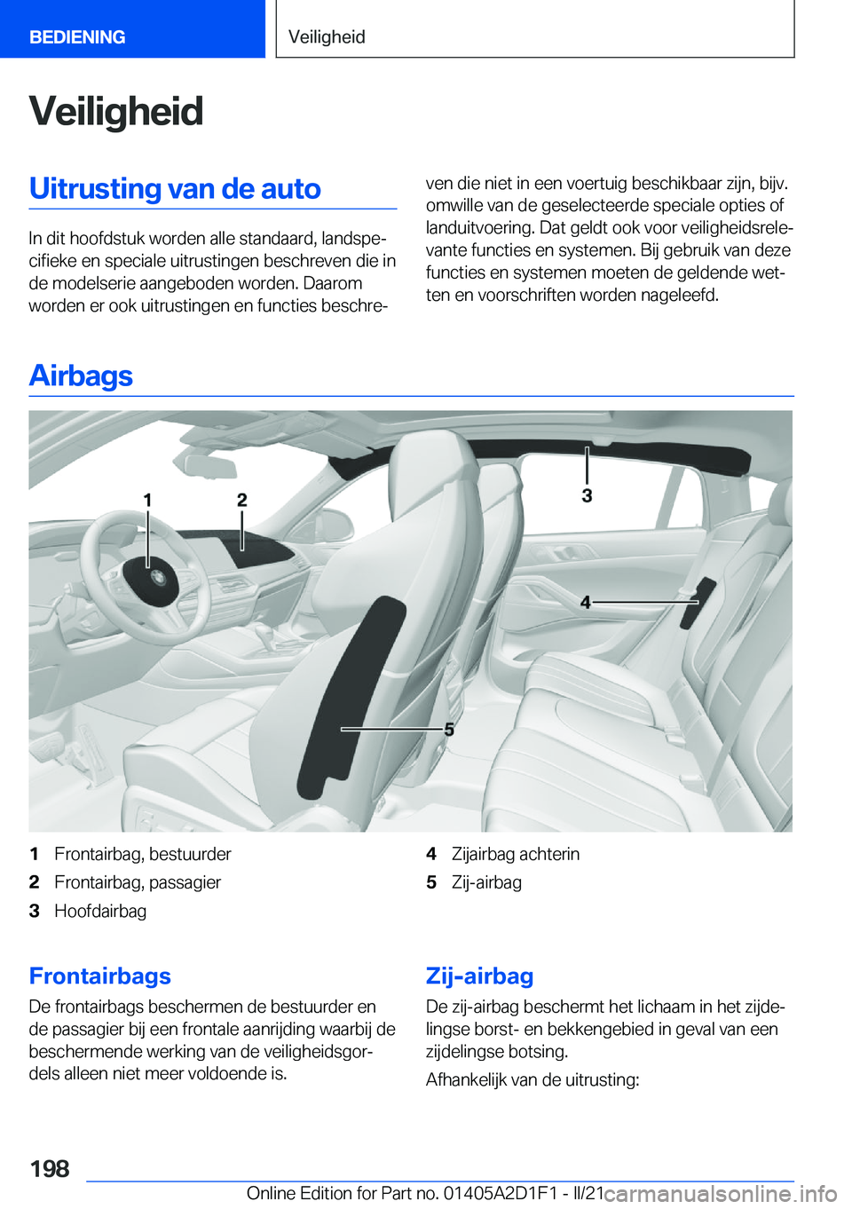 BMW X6 M 2021  Instructieboekjes (in Dutch) �V�e�i�l�i�g�h�e�i�d�U�i�t�r�u�s�t�i�n�g��v�a�n��d�e��a�u�t�o
�I�n��d�i�t��h�o�o�f�d�s�t�u�k��w�o�r�d�e�n��a�l�l�e��s�t�a�n�d�a�a�r�d�,��l�a�n�d�s�p�ej�c�i�f�i�e�k�e��e�n��s�p�e�c�i�a�l�e�