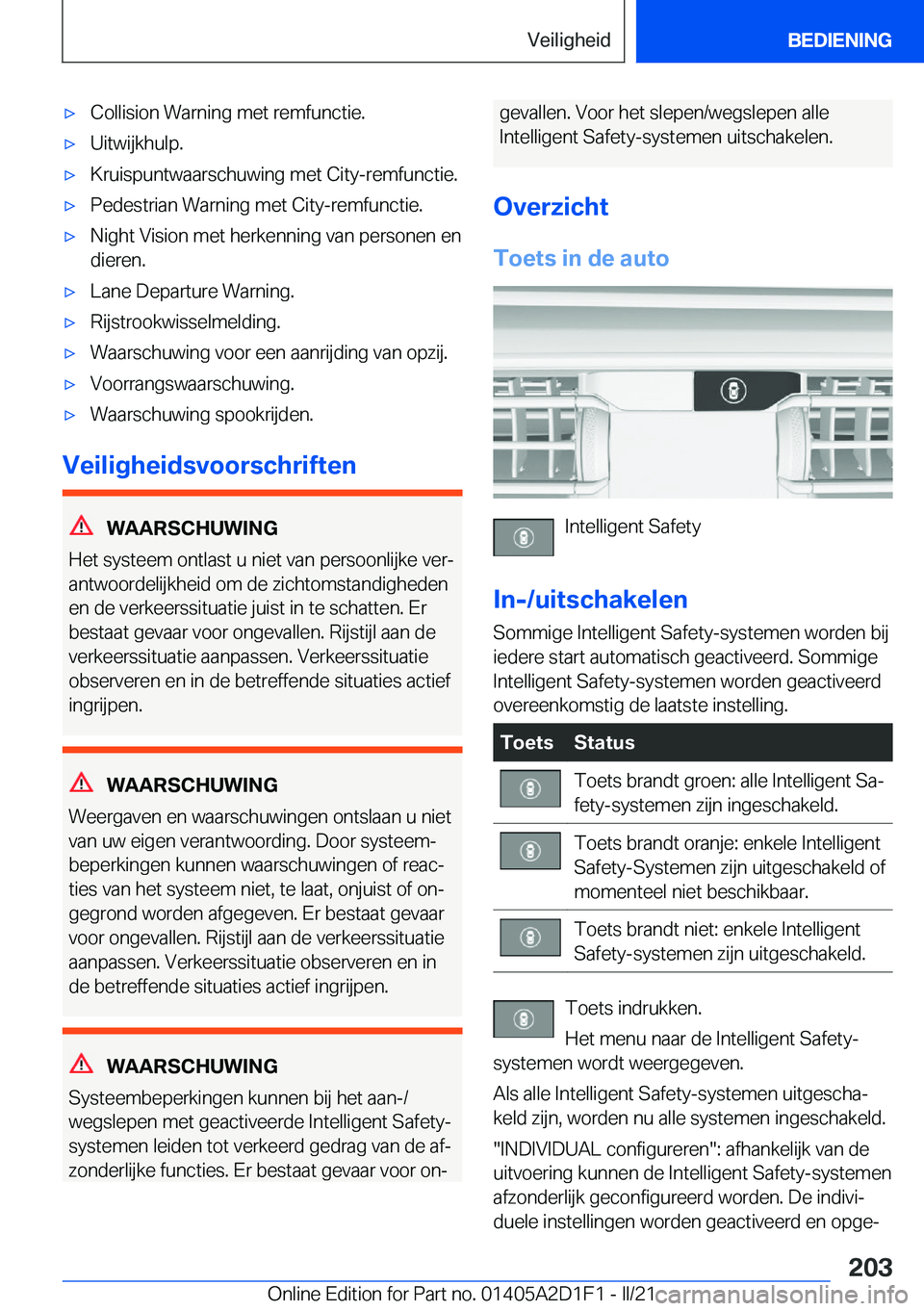 BMW X6 M 2021  Instructieboekjes (in Dutch) 'x�C�o�l�l�i�s�i�o�n��W�a�r�n�i�n�g��m�e�t��r�e�m�f�u�n�c�t�i�e�.'x�U�i�t�w�i�j�k�h�u�l�p�.'x�K�r�u�i�s�p�u�n�t�w�a�a�r�s�c�h�u�w�i�n�g��m�e�t��C�i�t�y�-�r�e�m�f�u�n�c�t�i�e�.'x�P