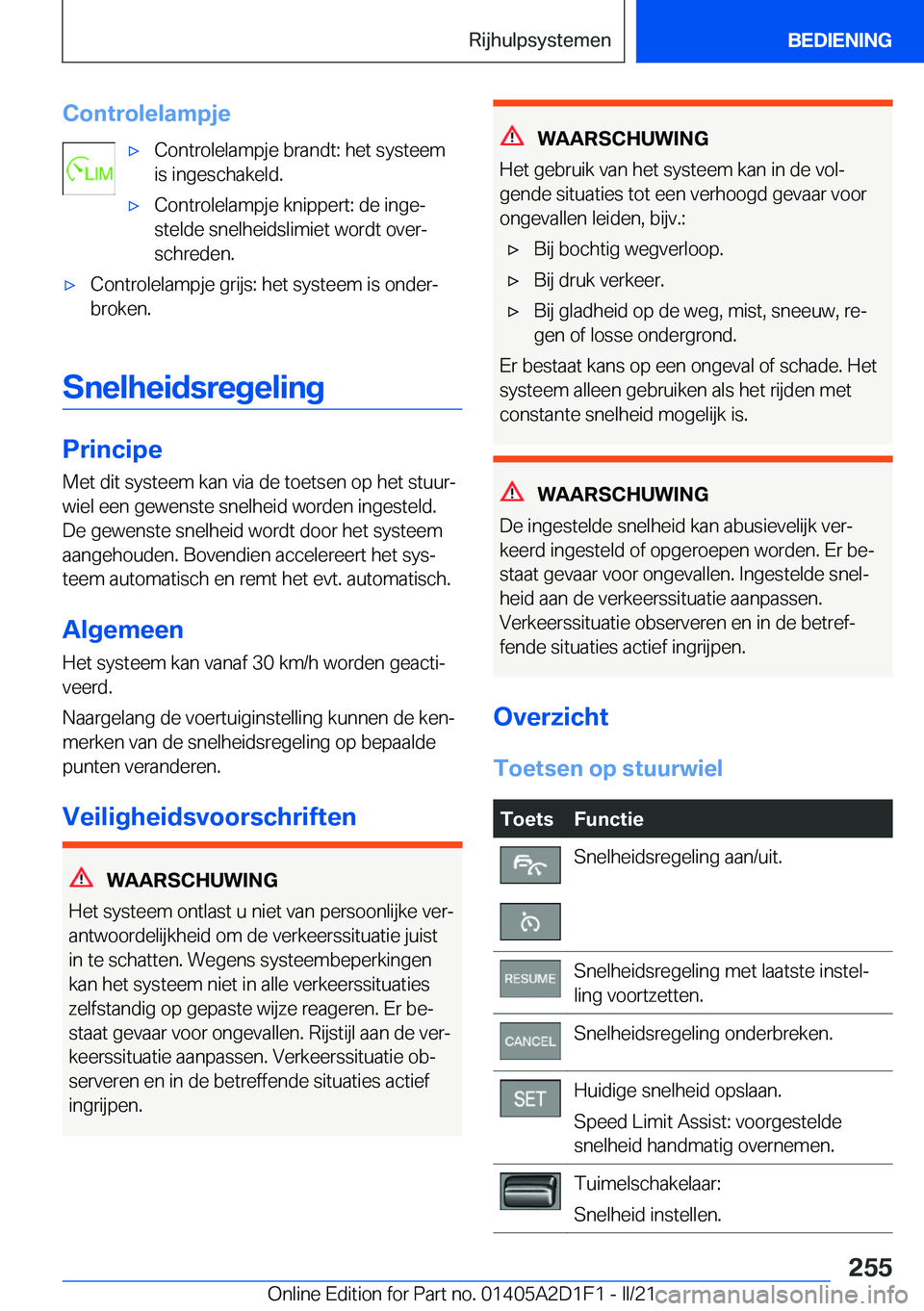 BMW X6 M 2021  Instructieboekjes (in Dutch) �C�o�n�t�r�o�l�e�l�a�m�p�j�e'x�C�o�n�t�r�o�l�e�l�a�m�p�j�e��b�r�a�n�d�t�:��h�e�t��s�y�s�t�e�e�m
�i�s��i�n�g�e�s�c�h�a�k�e�l�d�.'x�C�o�n�t�r�o�l�e�l�a�m�p�j�e��k�n�i�p�p�e�r�t�:��d�e��i�