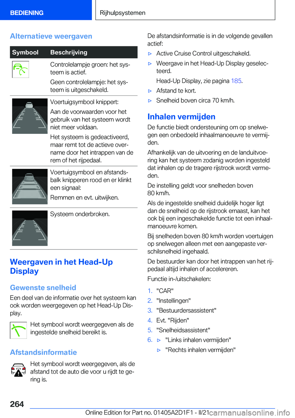 BMW X6 M 2021  Instructieboekjes (in Dutch) �A�l�t�e�r�n�a�t�i�e�v�e��w�e�e�r�g�a�v�e�n�S�y�m�b�o�o�l�B�e�s�c�h�r�i�j�v�i�n�g�C�o�n�t�r�o�l�e�l�a�m�p�j�e��g�r�o�e�n�:��h�e�t��s�y�sj
�t�e�e�m��i�s��a�c�t�i�e�f�.
�G�e�e�n��c�o�n�t�r�o�l�e
