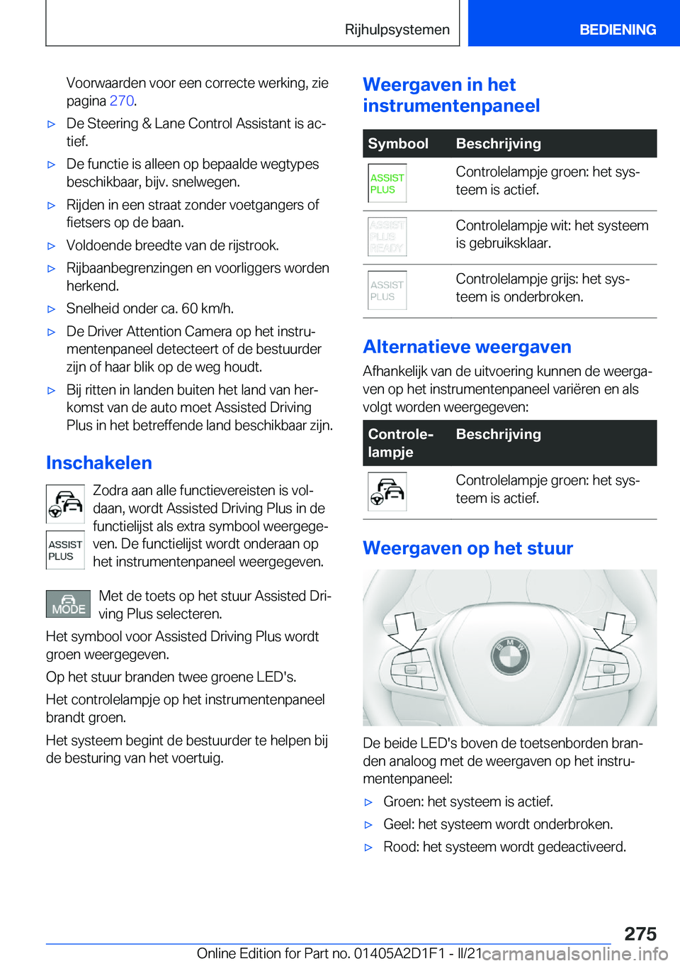 BMW X6 M 2021  Instructieboekjes (in Dutch) �V�o�o�r�w�a�a�r�d�e�n��v�o�o�r��e�e�n��c�o�r�r�e�c�t�e��w�e�r�k�i�n�g�,��z�i�e�p�a�g�i�n�a� �2�7�0�.'x�D�e��S�t�e�e�r�i�n�g��&��L�a�n�e��C�o�n�t�r�o�l��A�s�s�i�s�t�a�n�t��i�s��a�cj
