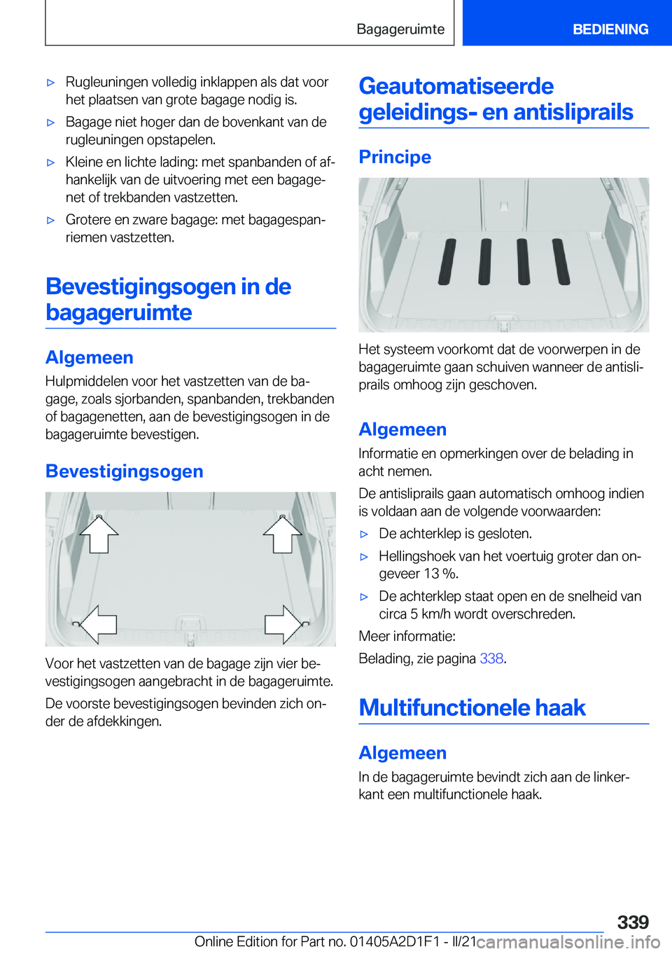 BMW X6 M 2021  Instructieboekjes (in Dutch) 'x�R�u�g�l�e�u�n�i�n�g�e�n��v�o�l�l�e�d�i�g��i�n�k�l�a�p�p�e�n��a�l�s��d�a�t��v�o�o�r
�h�e�t��p�l�a�a�t�s�e�n��v�a�n��g�r�o�t�e��b�a�g�a�g�e��n�o�d�i�g��i�s�.'x�B�a�g�a�g�e��n�i�e�