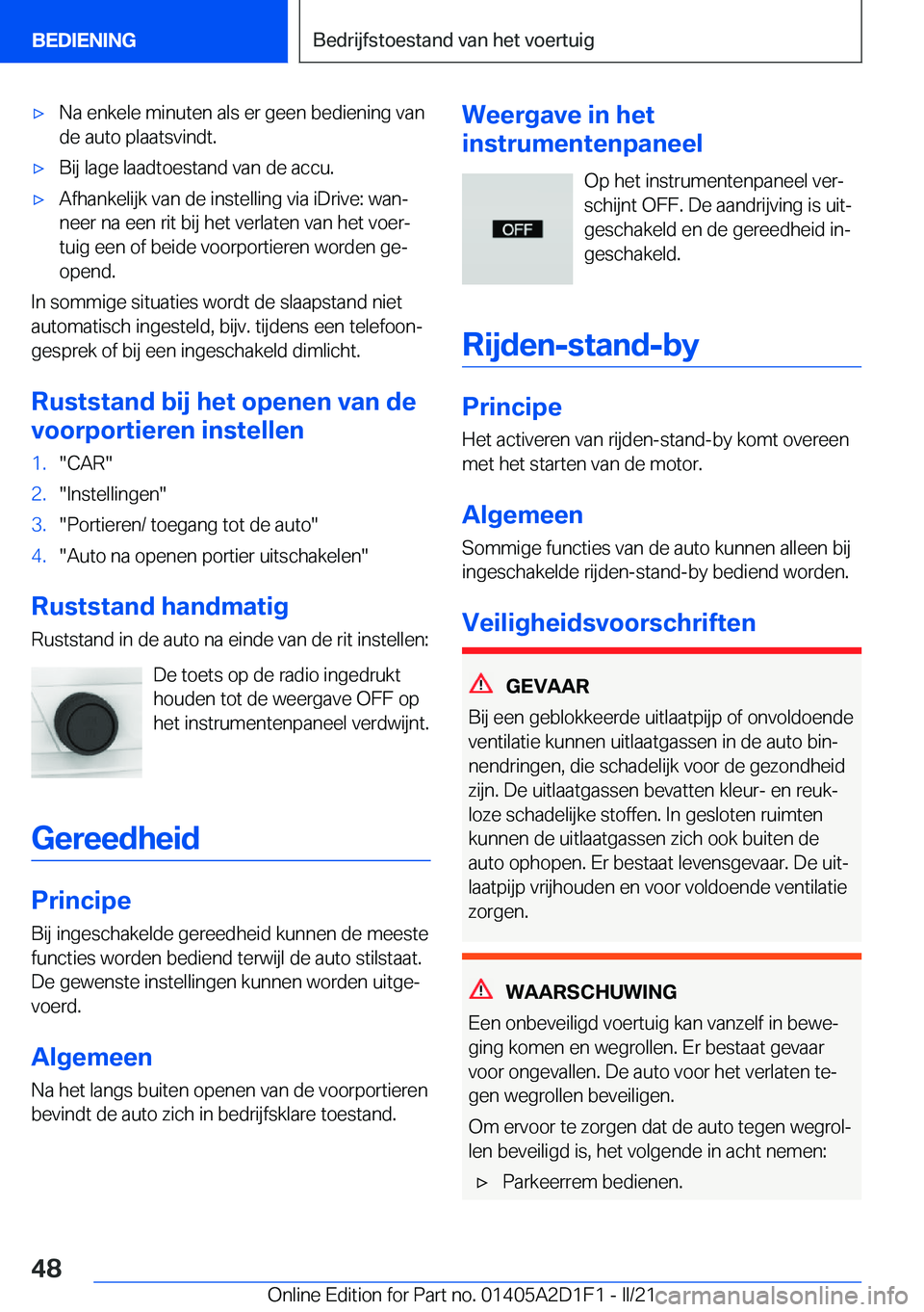 BMW X6 M 2021  Instructieboekjes (in Dutch) 'x�N�a��e�n�k�e�l�e��m�i�n�u�t�e�n��a�l�s��e�r��g�e�e�n��b�e�d�i�e�n�i�n�g��v�a�n�d�e��a�u�t�o��p�l�a�a�t�s�v�i�n�d�t�.'x�B�i�j��l�a�g�e��l�a�a�d�t�o�e�s�t�a�n�d��v�a�n��d�e��a�c