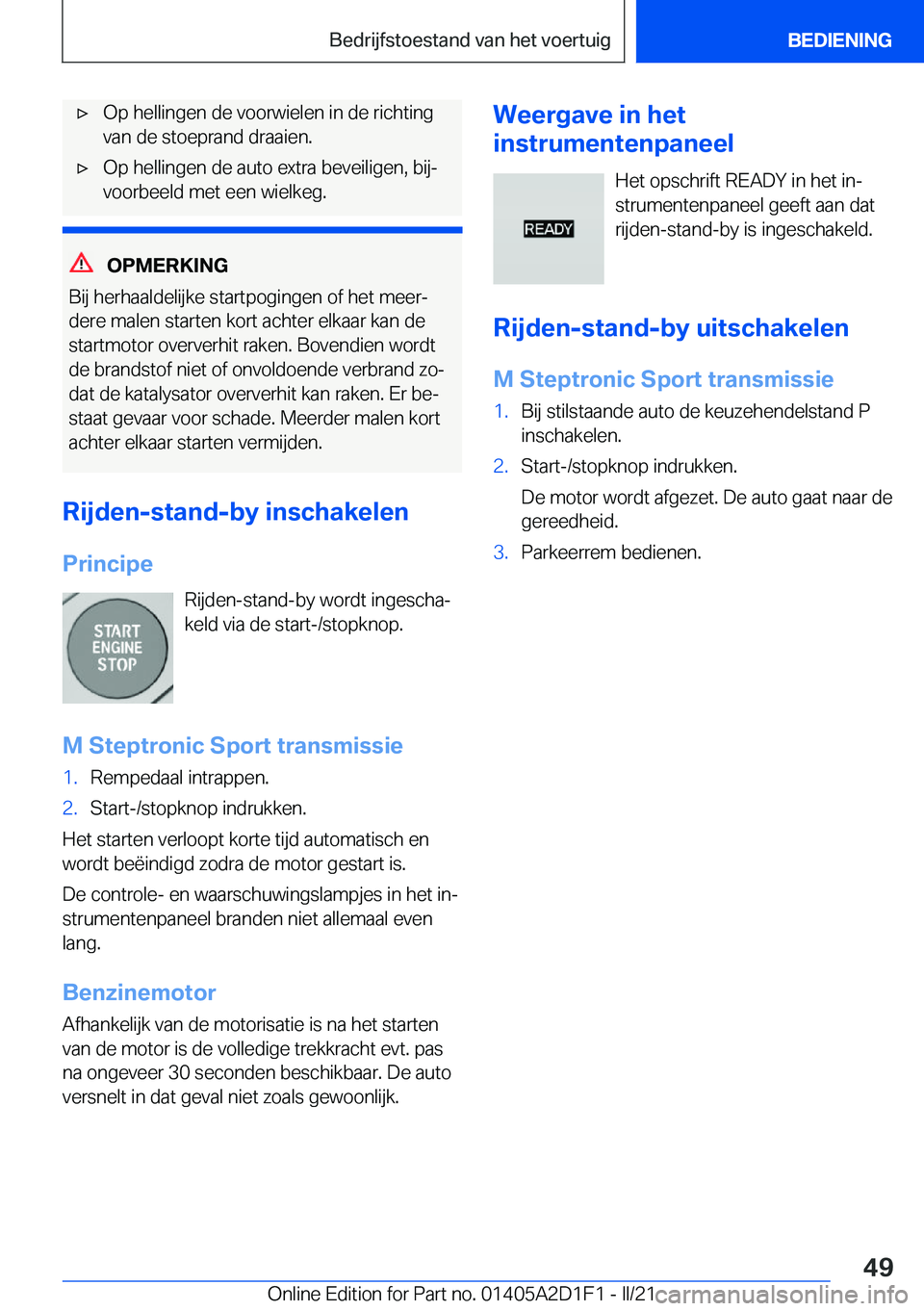 BMW X6 M 2021  Instructieboekjes (in Dutch) 'x�O�p��h�e�l�l�i�n�g�e�n��d�e��v�o�o�r�w�i�e�l�e�n��i�n��d�e��r�i�c�h�t�i�n�g
�v�a�n��d�e��s�t�o�e�p�r�a�n�d��d�r�a�a�i�e�n�.'x�O�p��h�e�l�l�i�n�g�e�n��d�e��a�u�t�o��e�x�t�r�a��