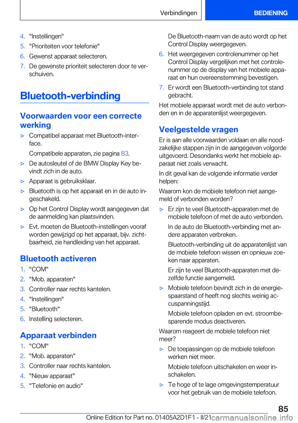 BMW X6 M 2021  Instructieboekjes (in Dutch) �4�.��I�n�s�t�e�l�l�i�n�g�e�n��5�.��P�r�i�o�r�i�t�e�i�t�e�n��v�o�o�r��t�e�l�e�f�o�n�i�e��6�.�G�e�w�e�n�s�t��a�p�p�a�r�a�a�t��s�e�l�e�c�t�e�r�e�n�.�7�.�D�e��g�e�w�e�n�s�t�e��p�r�i�o�r�i�t�e�i
