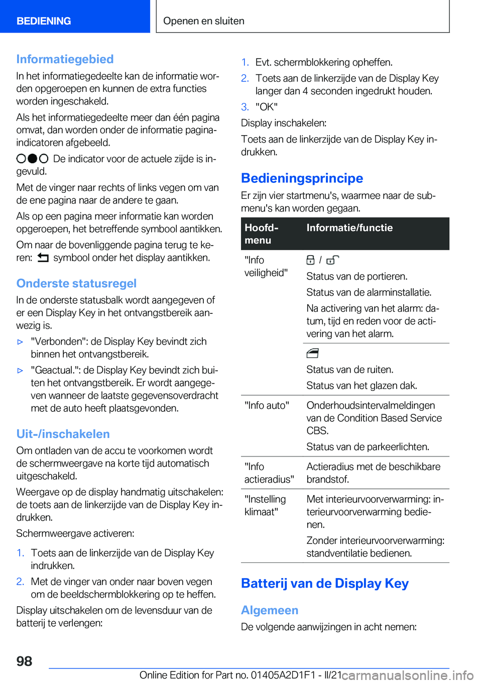 BMW X6 M 2021  Instructieboekjes (in Dutch) �I�n�f�o�r�m�a�t�i�e�g�e�b�i�e�d
�I�n��h�e�t��i�n�f�o�r�m�a�t�i�e�g�e�d�e�e�l�t�e��k�a�n��d�e��i�n�f�o�r�m�a�t�i�e��w�o�rj
�d�e�n��o�p�g�e�r�o�e�p�e�n��e�n��k�u�n�n�e�n��d�e��e�x�t�r�a��f