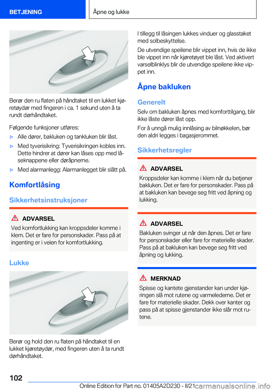 BMW X6 M 2021  InstruksjonsbØker (in Norwegian) �B�e�r�