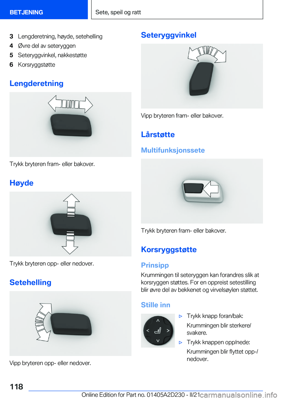 BMW X6 M 2021  InstruksjonsbØker (in Norwegian) �3�L�e�n�g�d�e�r�e�t�n�i�n�g�,��h�