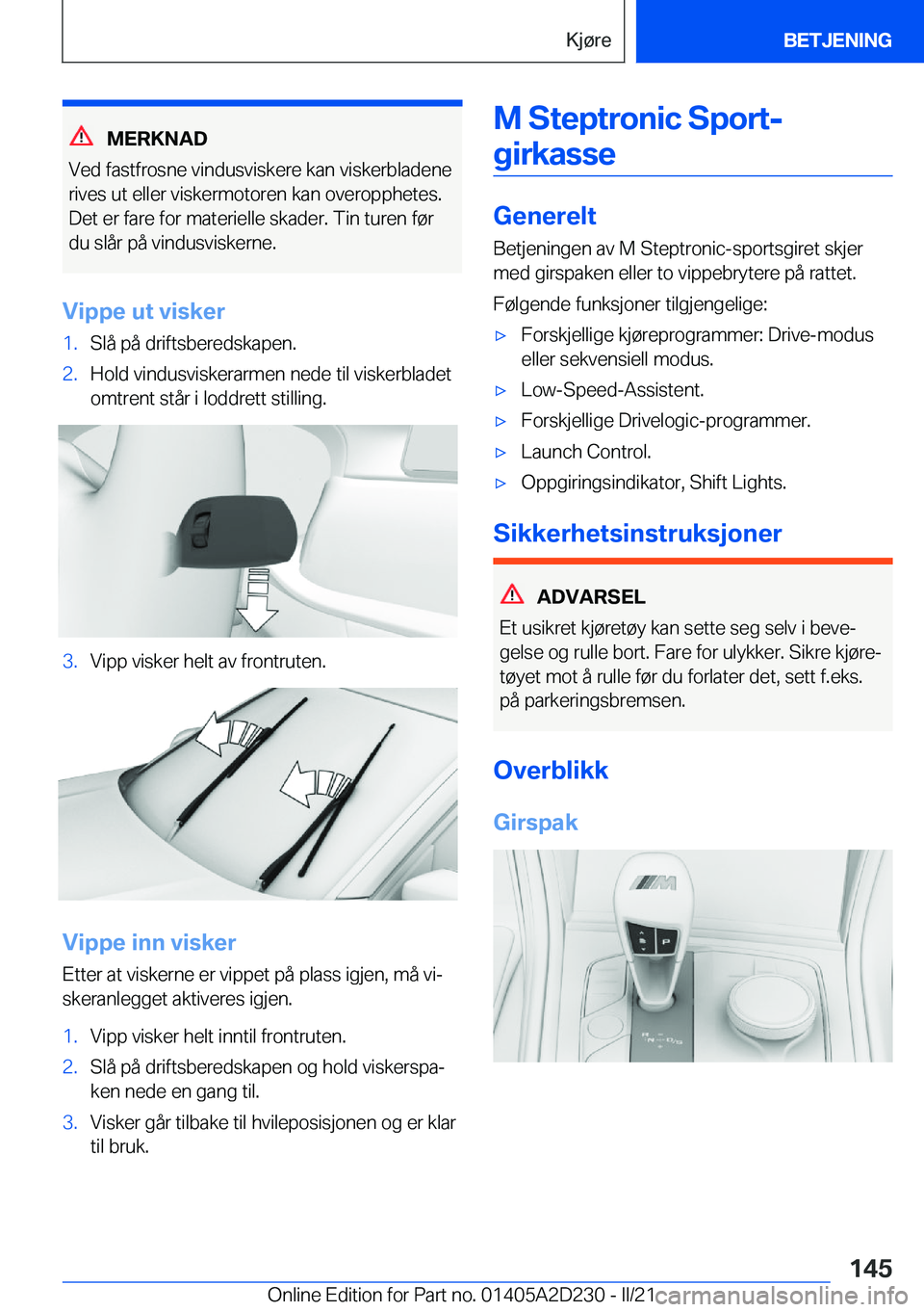 BMW X6 M 2021  InstruksjonsbØker (in Norwegian) �M�E�R�K�N�A�D
�V�e�d��f�a�s�t�f�r�o�s�n�e��v�i�n�d�u�s�v�i�s�k�e�r�e��k�a�n��v�i�s�k�e�r�b�l�a�d�e�n�e
�r�i�v�e�s��u�t��e�l�l�e�r��v�i�s�k�e�r�m�o�t�o�r�e�n��k�a�n��o�v�e�r�o�p�p�h�e�t�e�s�.