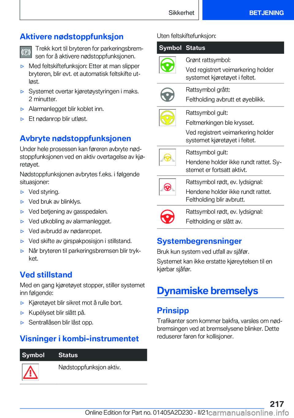 BMW X6 M 2021  InstruksjonsbØker (in Norwegian) �A�k�t�i�v�e�r�e��n�