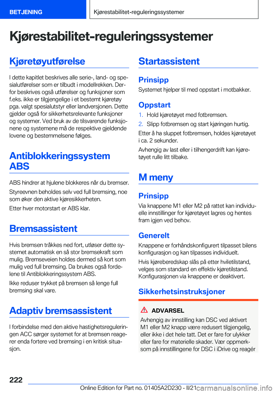 BMW X6 M 2021  InstruksjonsbØker (in Norwegian) �K�j�