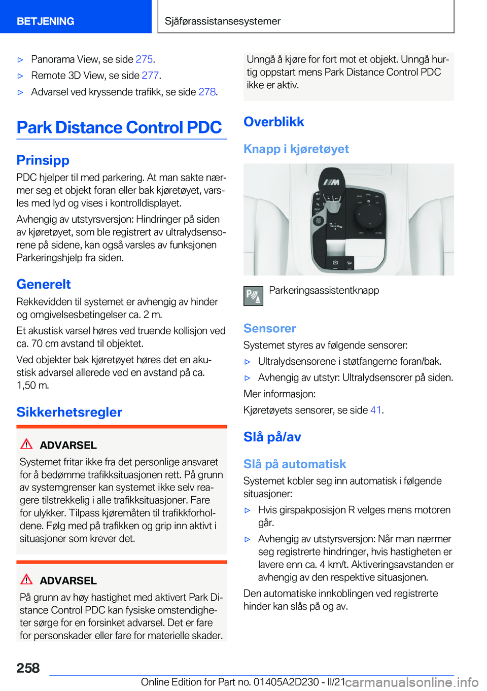 BMW X6 M 2021  InstruksjonsbØker (in Norwegian) 'x�P�a�n�o�r�a�m�a��V�i�e�w�,��s�e��s�i�d�e��2�7�5�.'x�R�e�m�o�t�e��3�D��V�i�e�w�,��s�e��s�i�d�e� �2�7�7�.'x�A�d�v�a�r�s�e�l��v�e�d��k�r�y�s�s�e�n�d�e��t�r�a�f�i�k�k�,��s�e��