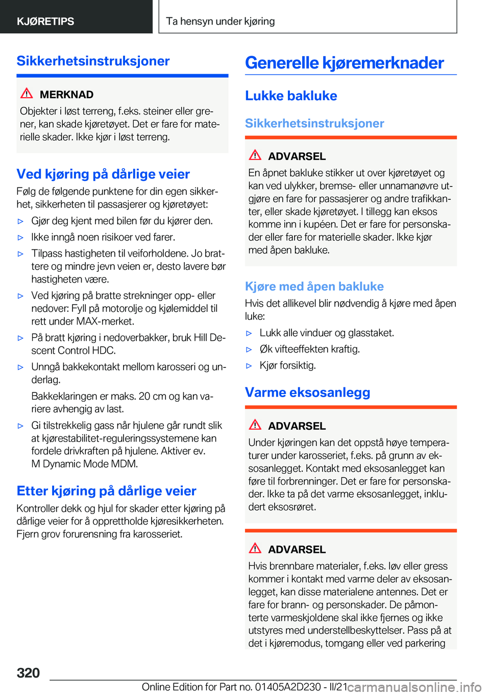 BMW X6 M 2021  InstruksjonsbØker (in Norwegian) �S�i�k�k�e�r�h�e�t�s�i�n�s�t�r�u�k�s�j�o�n�e�r
�M�E�R�K�N�A�D
�O�b�j�e�k�t�e�r��i��l�