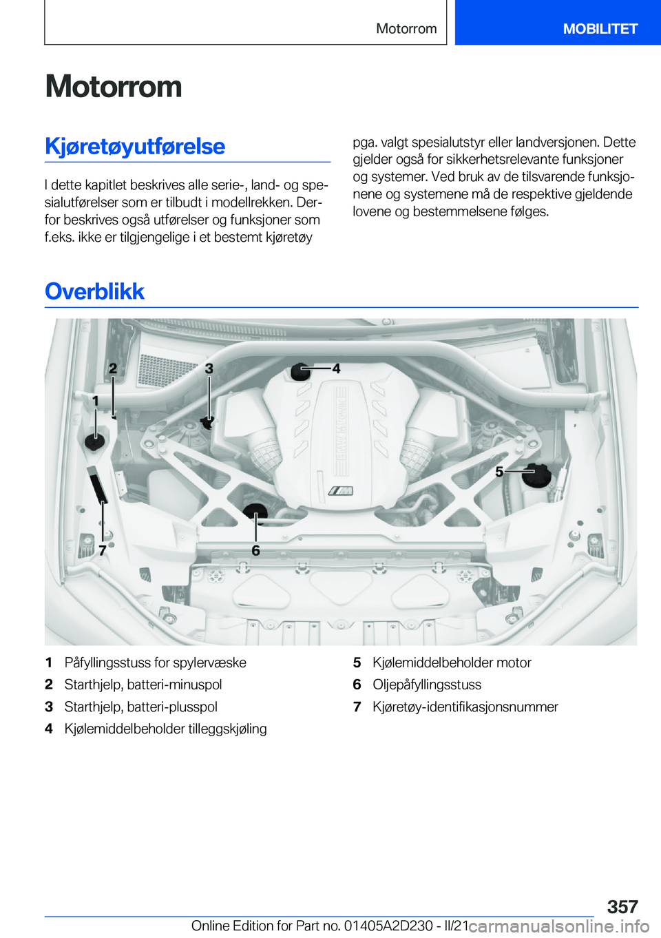 BMW X6 M 2021  InstruksjonsbØker (in Norwegian) �M�o�t�o�r�r�o�m�K�j�