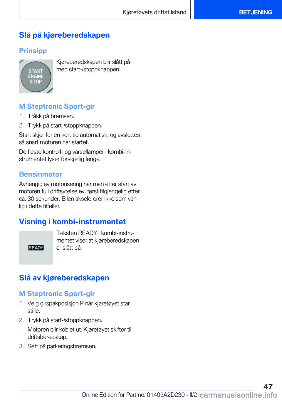 BMW X6 M 2021  InstruksjonsbØker (in Norwegian) �S�l�å��p�å��k�j�