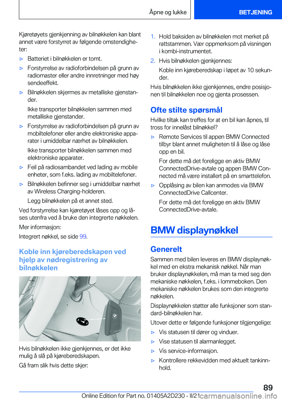 BMW X6 M 2021  InstruksjonsbØker (in Norwegian) �K�j�