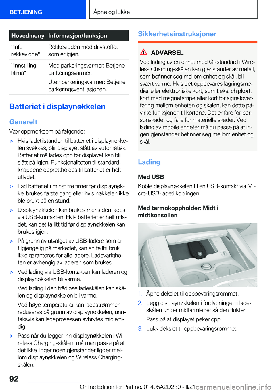 BMW X6 M 2021  InstruksjonsbØker (in Norwegian) �H�o�v�e�d�m�e�n�y�I�n�f�o�r�m�a�s�j�o�n�/�f�u�n�k�s�j�o�n��I�n�f�o
�r�e�k�k�e�v�i�d�d�e��R�e�k�k�e�v�i�d�d�e�n��m�e�d��d�r�i�v�s�t�o�f�f�e�t �s�o�m��e�r��i�g�j�e�n�.��I�n�n�s�t�i�l�l�i�n�g
�k�