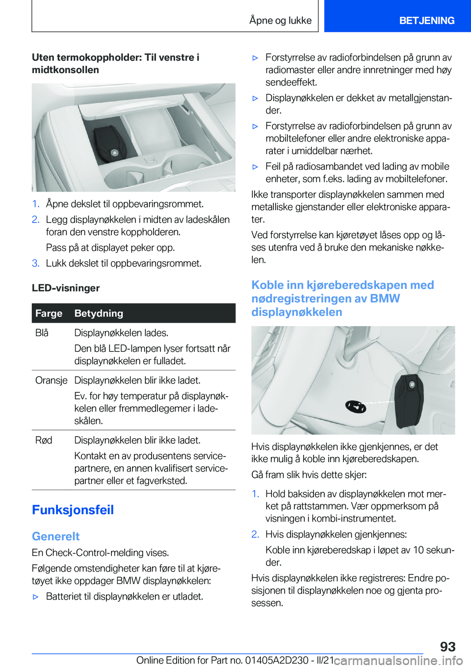 BMW X6 M 2021  InstruksjonsbØker (in Norwegian) �U�t�e�n��t�e�r�m�o�k�o�p�p�h�o�l�d�e�r�:��T�i�l��v�e�n�s�t�r�e��i�m�i�d�t�k�o�n�s�o�l�l�e�n�1�.�