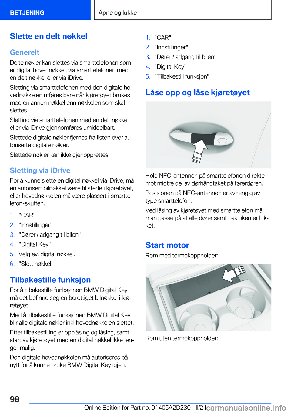 BMW X6 M 2021  InstruksjonsbØker (in Norwegian) �S�l�e�t�t�e��e�n��d�e�l�t��n�