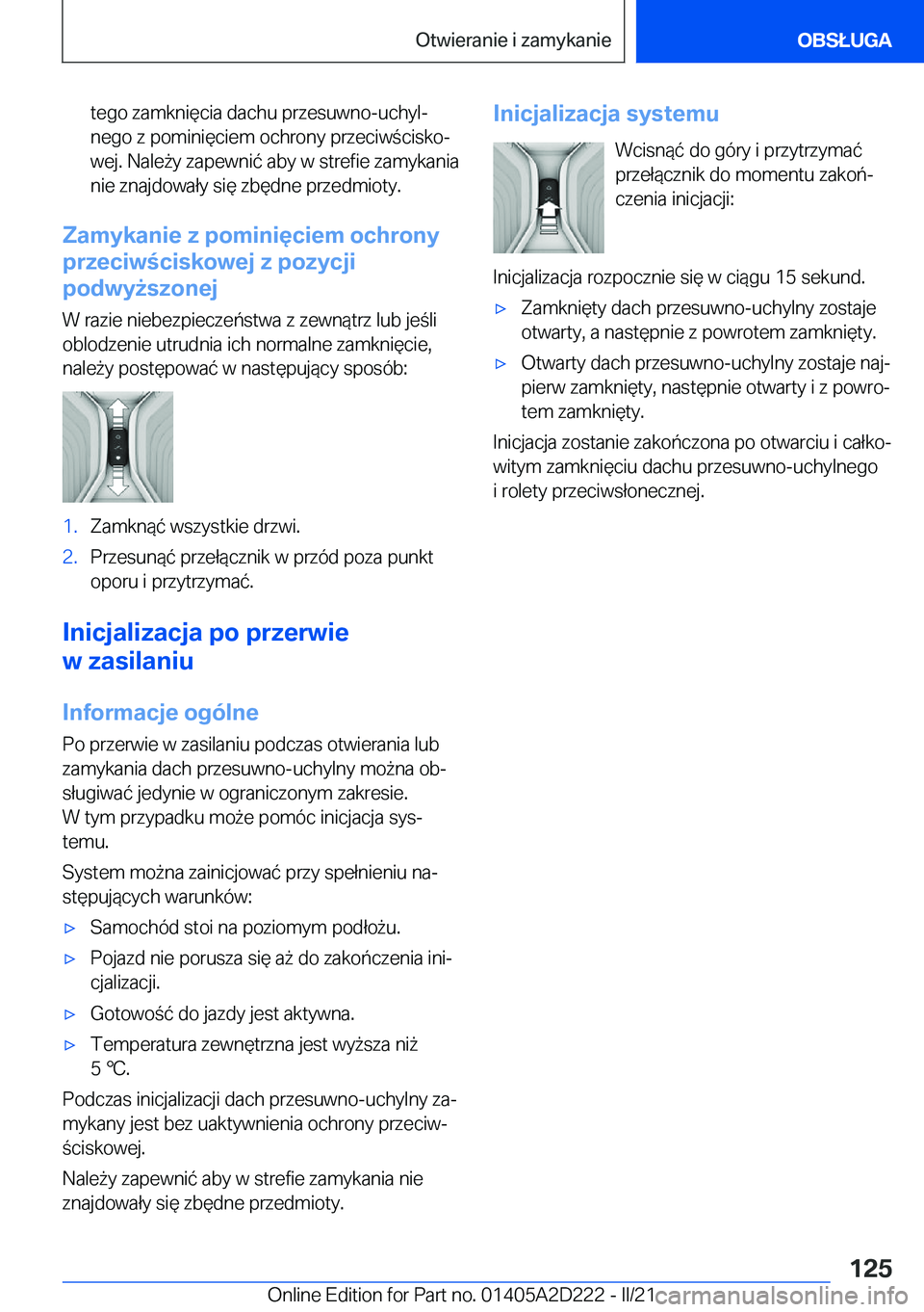 BMW X6 M 2021  Instrukcja obsługi (in Polish) �t�e�g�o��z�a�m�k�n�i�