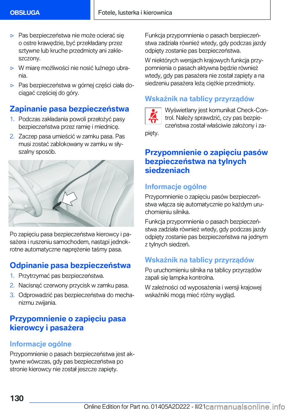 BMW X6 M 2021  Instrukcja obsługi (in Polish) 'x�P�a�s��b�e�z�p�i�e�c�z�e�