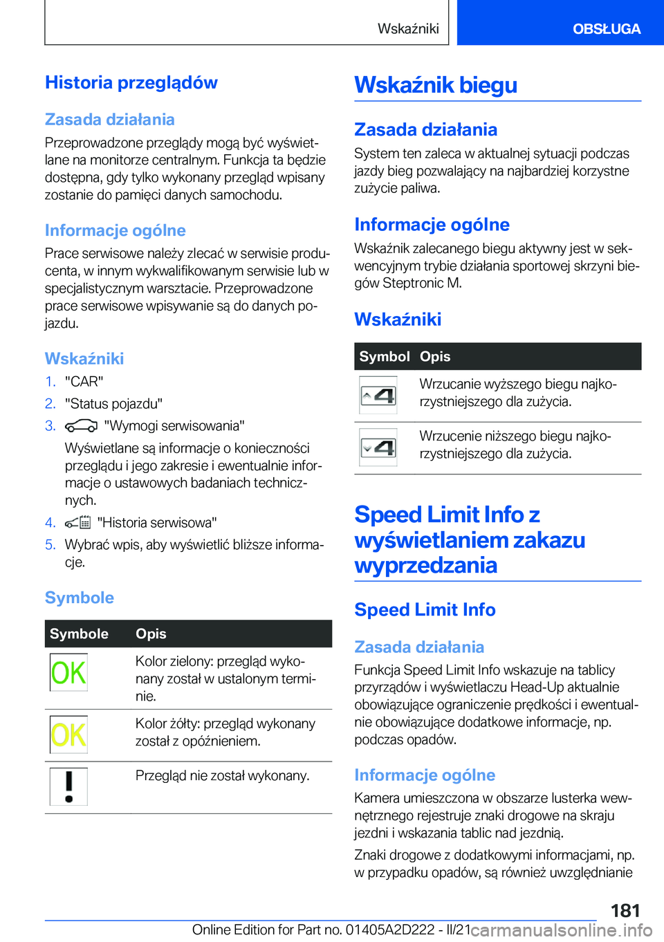 BMW X6 M 2021  Instrukcja obsługi (in Polish) �H�i�s�t�o�r�i�a��p�r�z�e�g�l�ą�d�