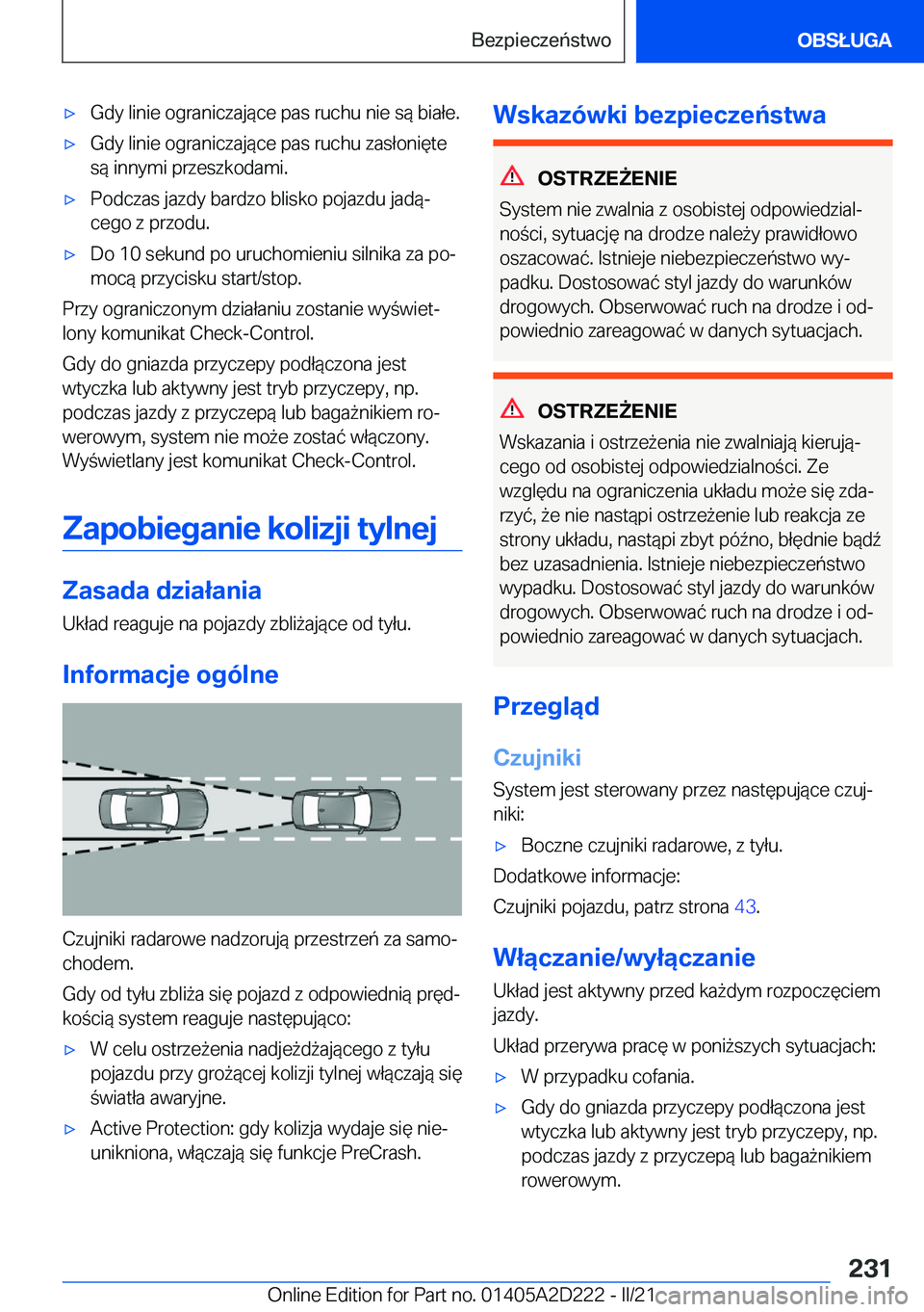 BMW X6 M 2021  Instrukcja obsługi (in Polish) 'x�G�d�y��l�i�n�i�e��o�g�r�a�n�i�c�z�a�j�