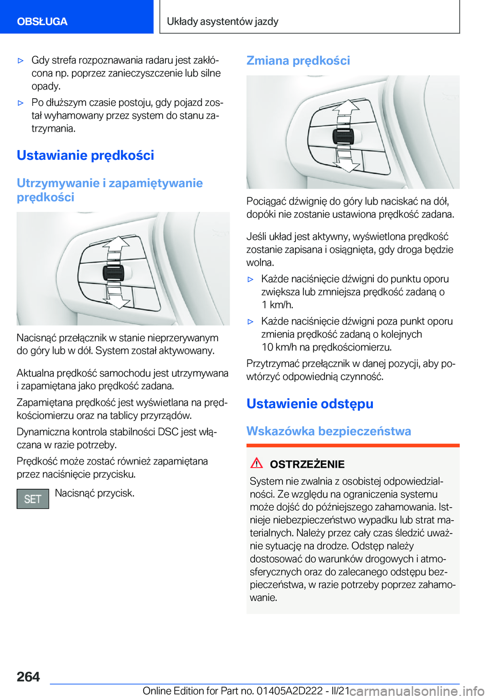 BMW X6 M 2021  Instrukcja obsługi (in Polish) 'x�G�d�y��s�t�r�e�f�a��r�o�z�p�o�z�n�a�w�a�n�i�a��r�a�d�a�r�u��j�e�s�t��z�a�k�ł�