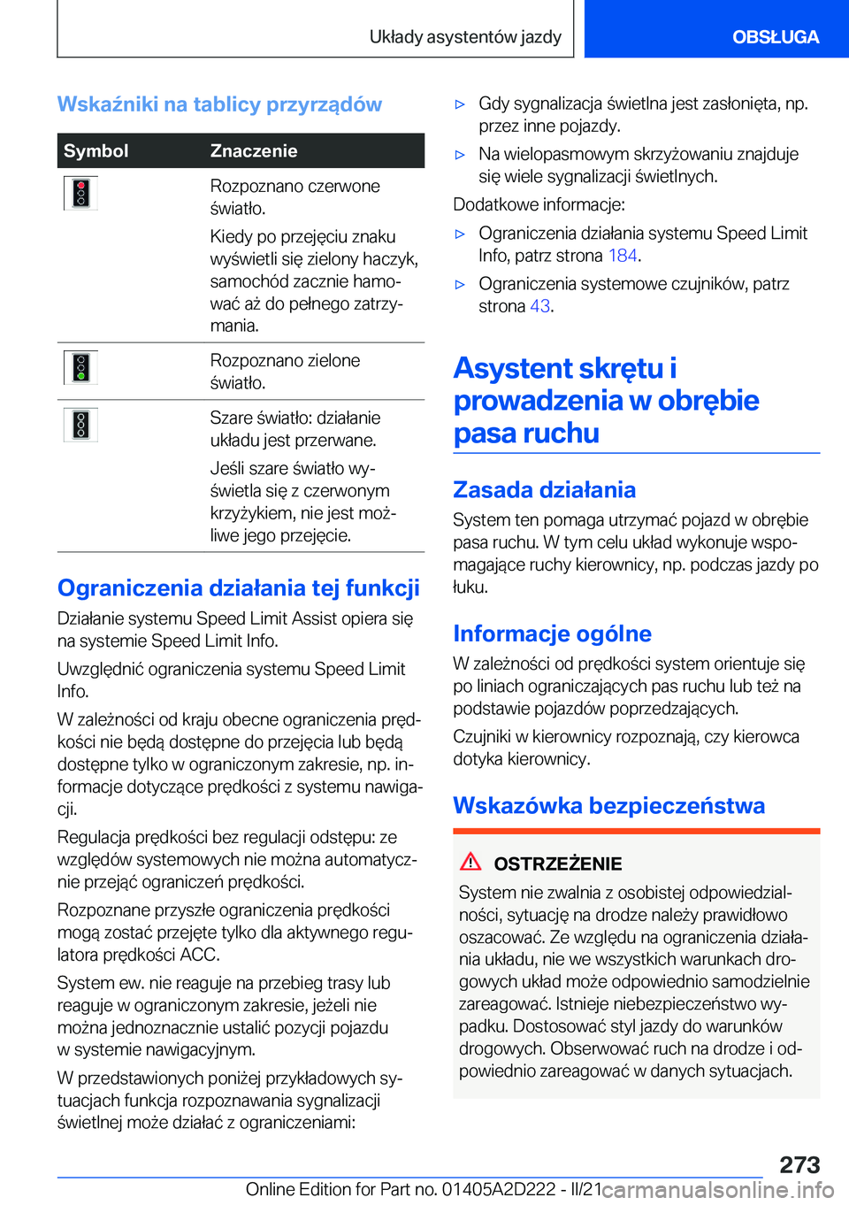 BMW X6 M 2021  Instrukcja obsługi (in Polish) �W�s�k�a7�n�i�k�i��n�a��t�a�b�l�i�c�y��p�r�z�y�r�z�ą�d�
