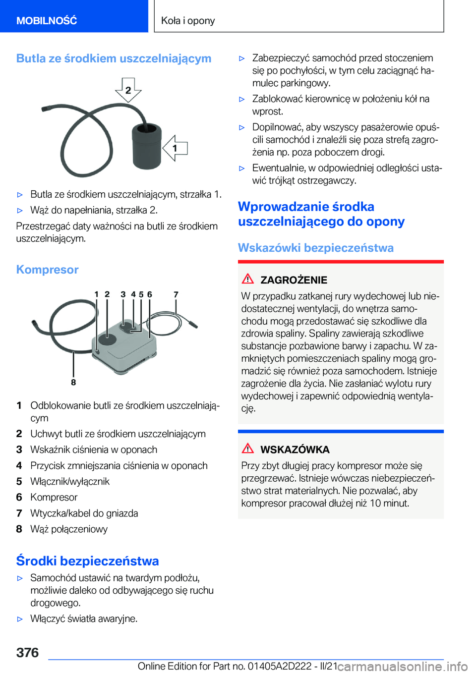 BMW X6 M 2021  Instrukcja obsługi (in Polish) �B�u�t�l�a��z�e��r�o�d�k�i�e�m��u�s�z�c�z�e�l�n�i�a�j�ą�c�y�m'x�B�u�t�l�a��z�e��r�o�d�k�i�e�m��u�s�z�c�z�e�l�n�i�a�j�