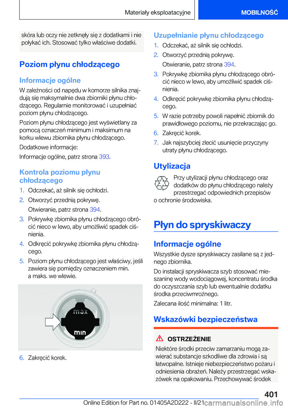 BMW X6 M 2021  Instrukcja obsługi (in Polish) �s�k�