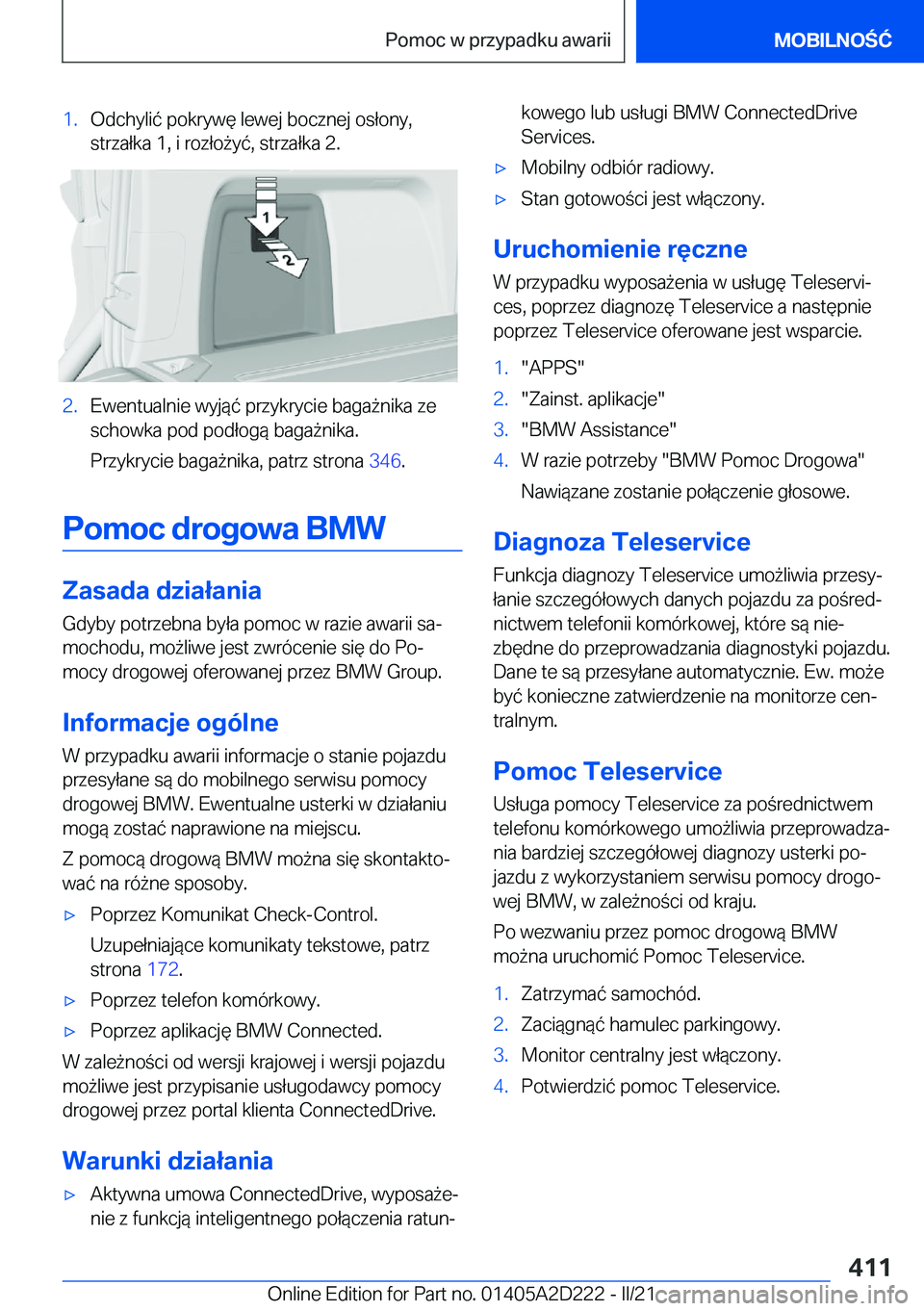BMW X6 M 2021  Instrukcja obsługi (in Polish) �1�.�O�d�c�h�y�l�i�