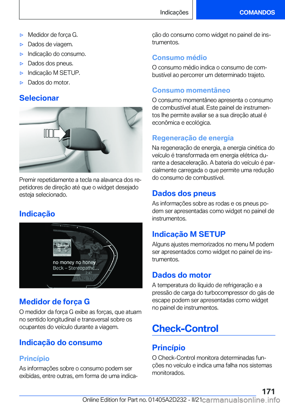 BMW X6 M 2021  Manual do condutor (in Portuguese) 'x�M�e�d�i�d�o�r��d�e��f�o�r�