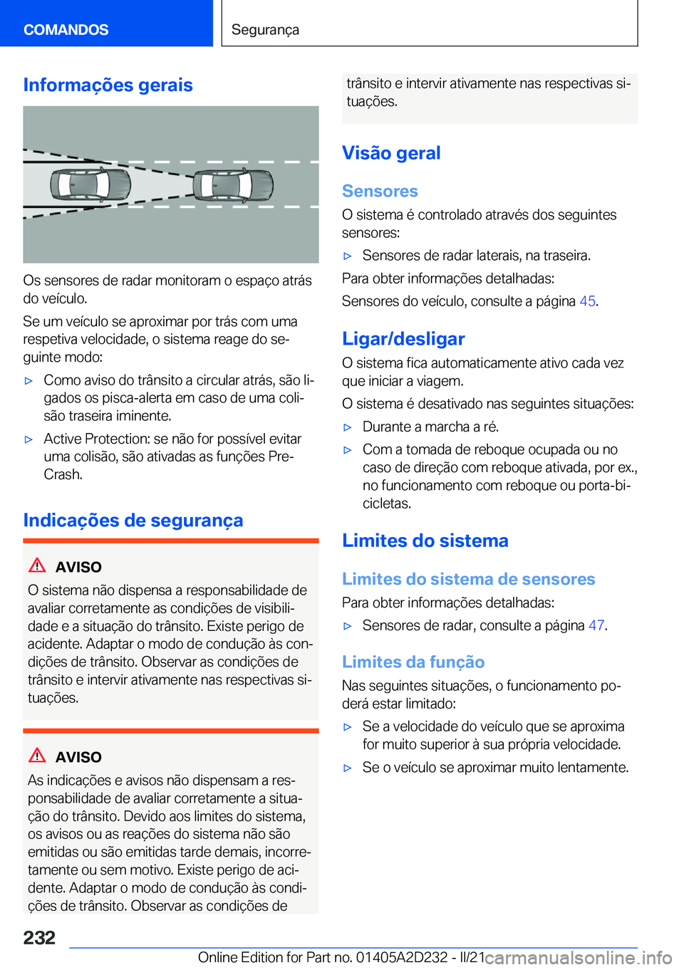 BMW X6 M 2021  Manual do condutor (in Portuguese) �I�n�f�o�r�m�a�