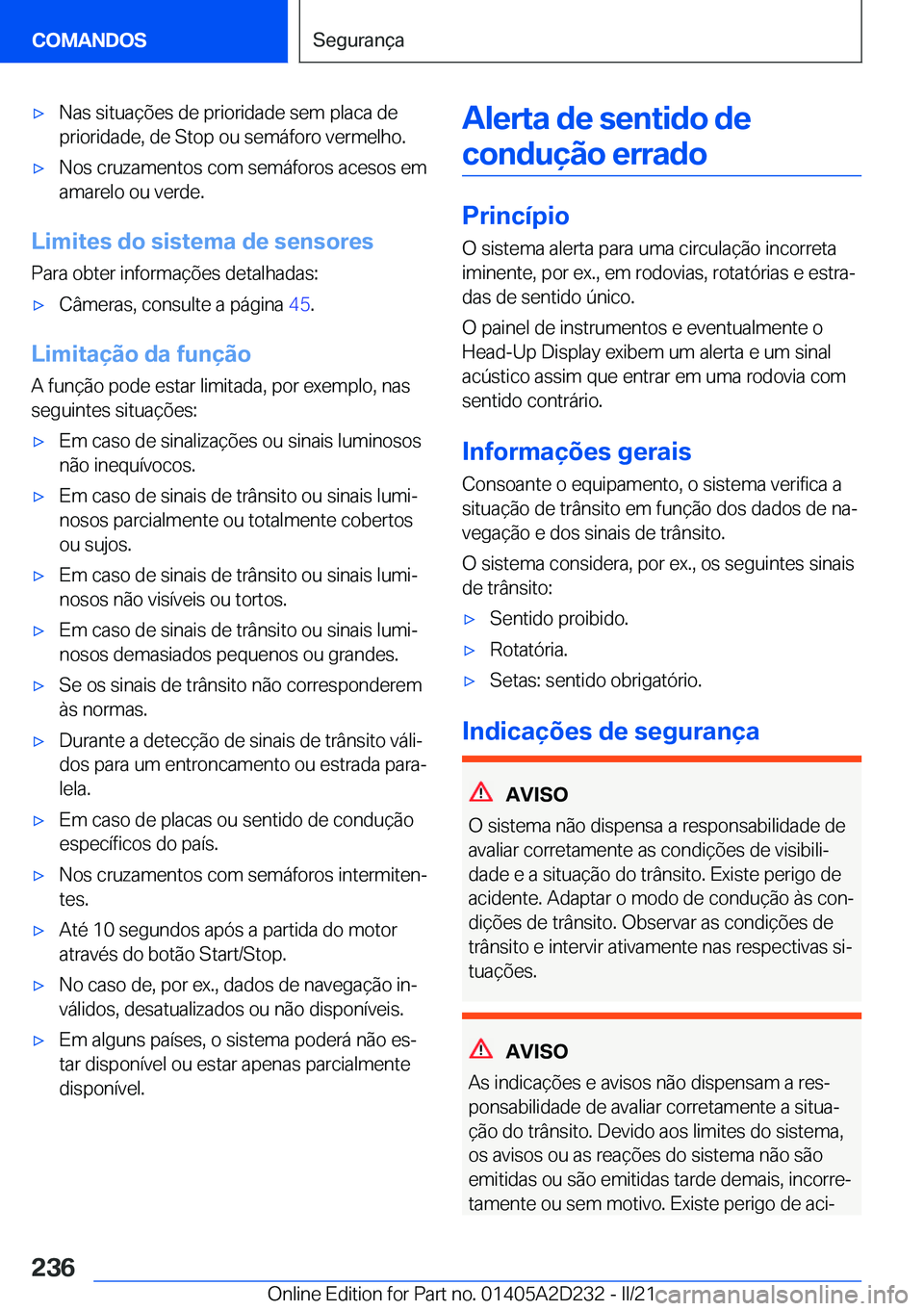 BMW X6 M 2021  Manual do condutor (in Portuguese) 'x�N�a�s��s�i�t�u�a�