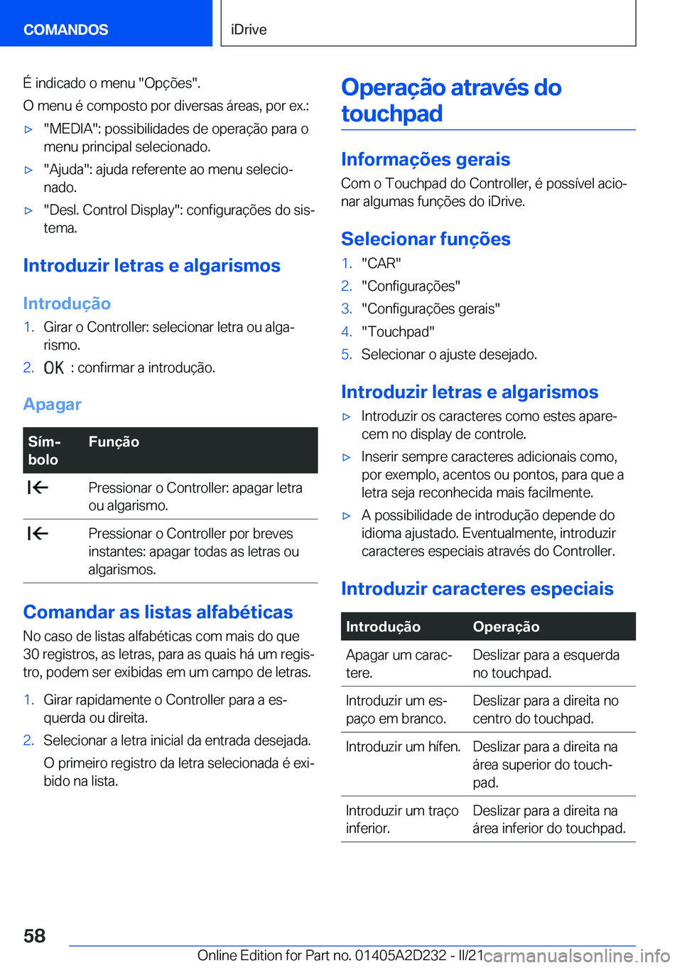 BMW X6 M 2021  Manual do condutor (in Portuguese) �