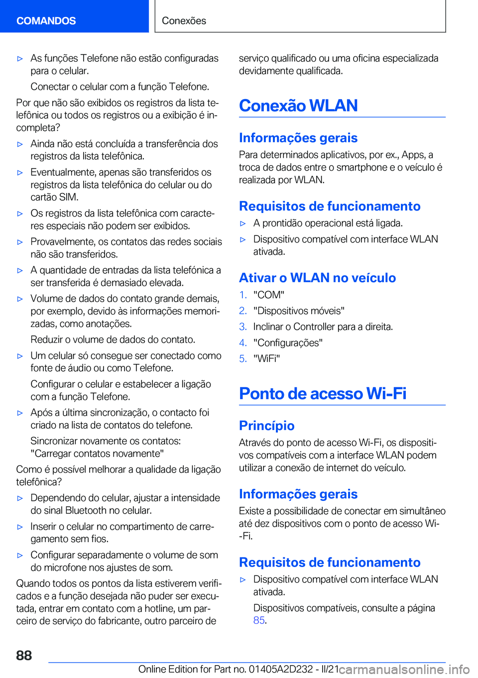 BMW X6 M 2021  Manual do condutor (in Portuguese) 'x�A�s��f�u�n�