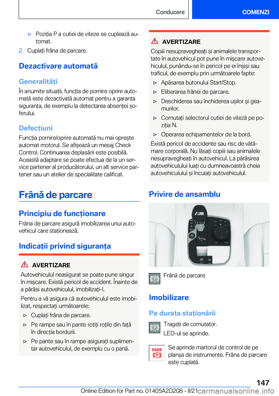 BMW X6 M 2021  Ghiduri De Utilizare (in Romanian) 'x�P�o�z�i*�i�a��P��a��c�u�t�i�e�i��d�e��v�i�t�e�z�e��s�e��c�u�p�l�e�a�z�ă��a�uj�t�o�m�a�t�.�2�.�C�u�p�l�a*�i��f�r�