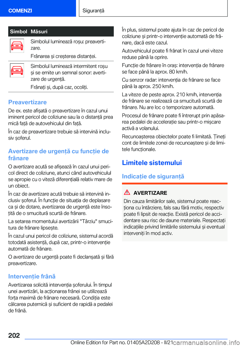 BMW X6 M 2021  Ghiduri De Utilizare (in Romanian) �S�i�m�b�o�l�M�