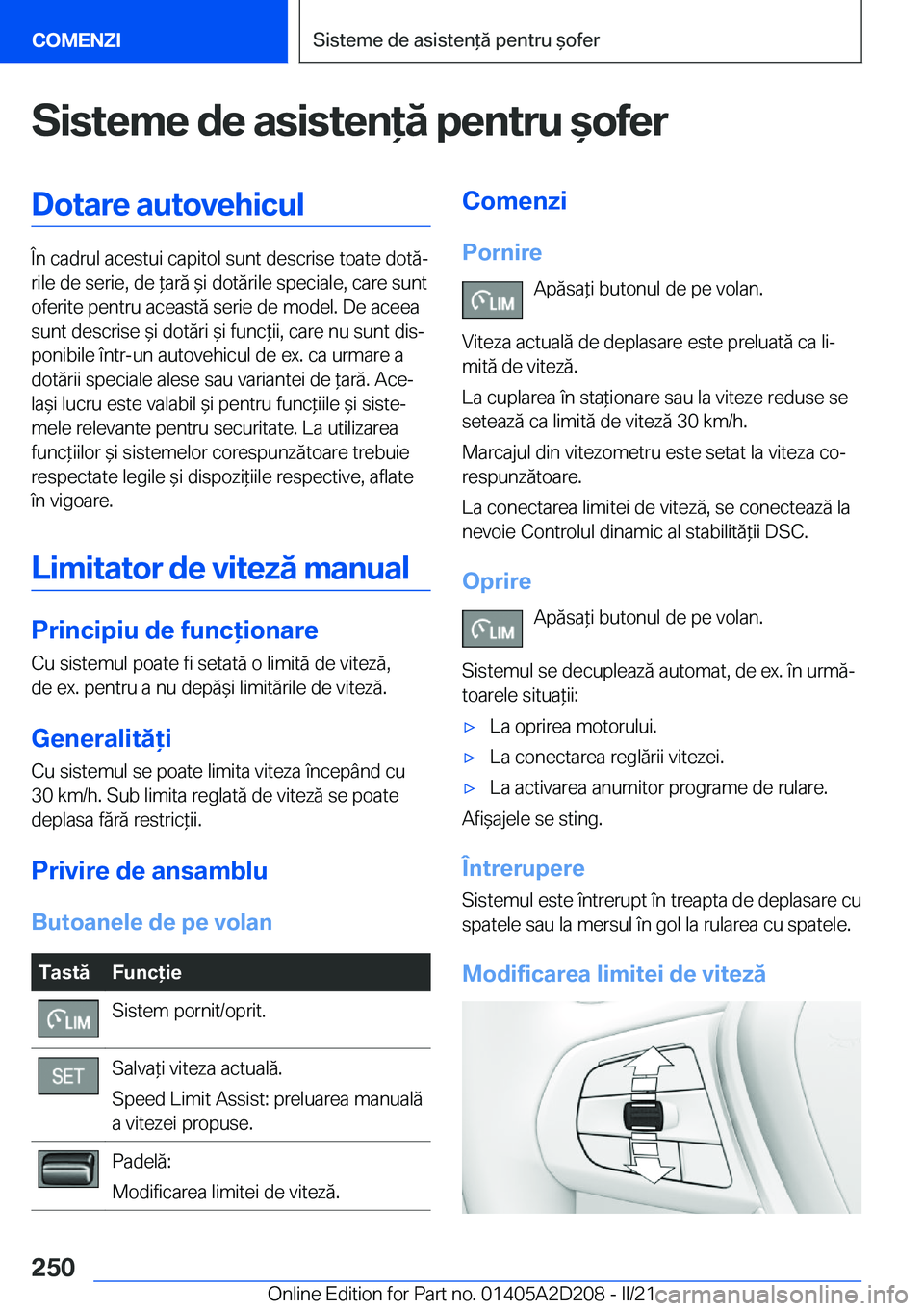 BMW X6 M 2021  Ghiduri De Utilizare (in Romanian) �S�i�s�t�e�m�e��d�e��a�s�i�s�t�e�n�