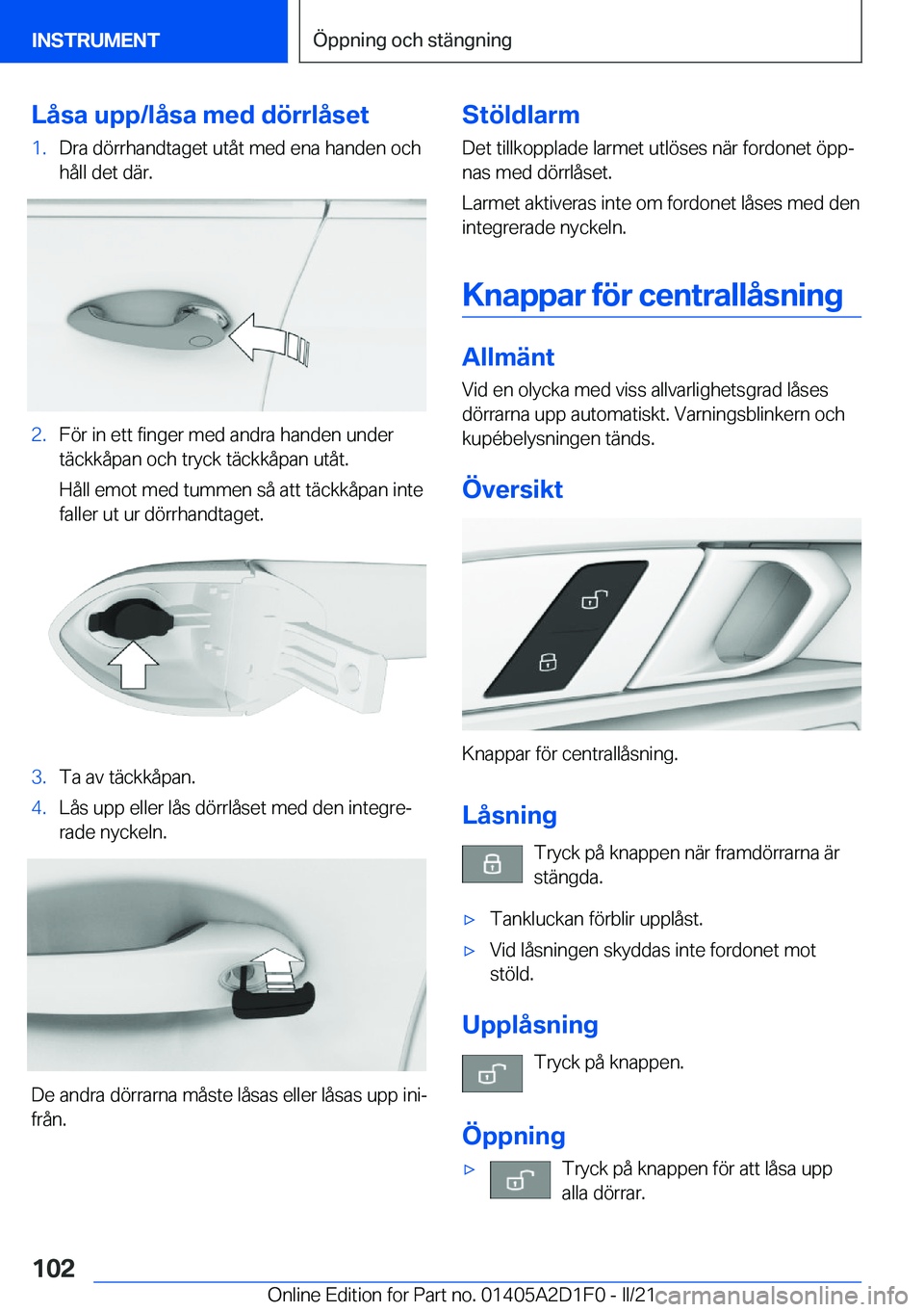 BMW X6 M 2021  InstruktionsbÖcker (in Swedish) �L�å�s�a��u�p�p�/�l�å�s�a��m�e�d��d�