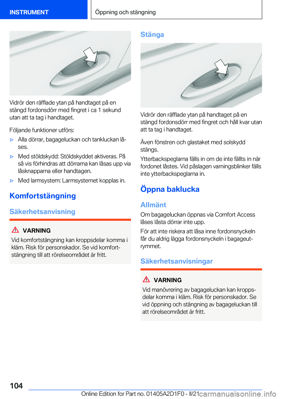 BMW X6 M 2021  InstruktionsbÖcker (in Swedish) �V�i�d�r�