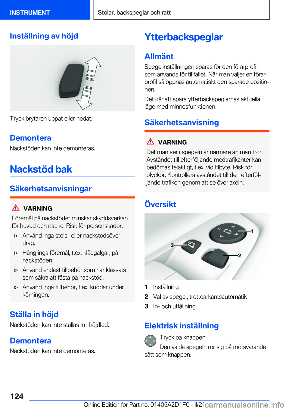 BMW X6 M 2021  InstruktionsbÖcker (in Swedish) �I�n�s�t�ä�l�l�n�i�n�g��a�v��h�