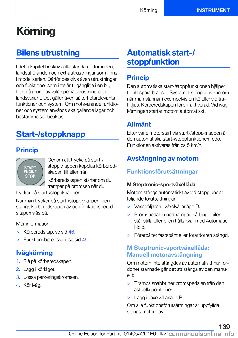 BMW X6 M 2021  InstruktionsbÖcker (in Swedish) �K�