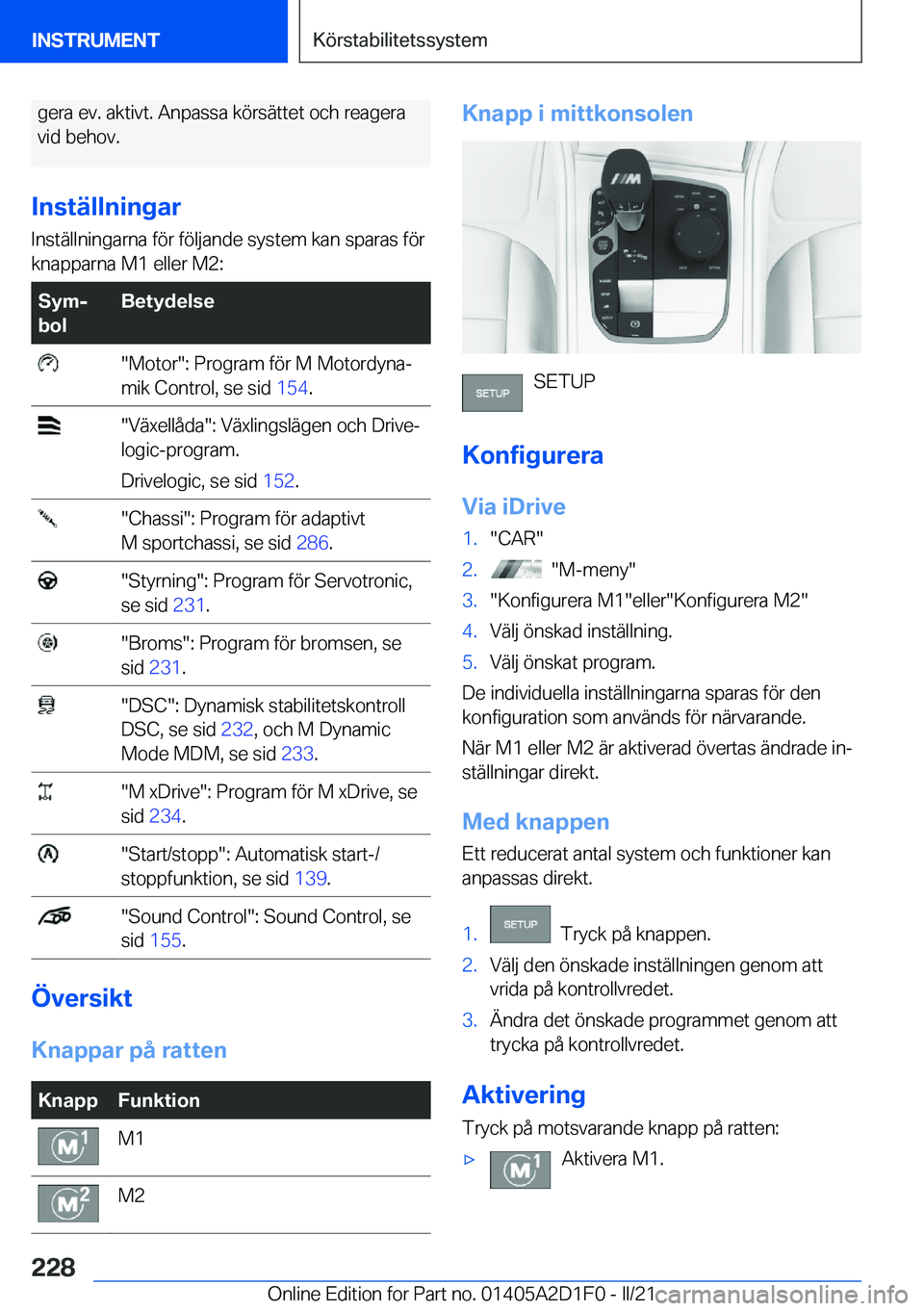 BMW X6 M 2021  InstruktionsbÖcker (in Swedish) �g�e�r�a��e�v�.��a�k�t�i�v�t�.��A�n�p�a�s�s�a��k�