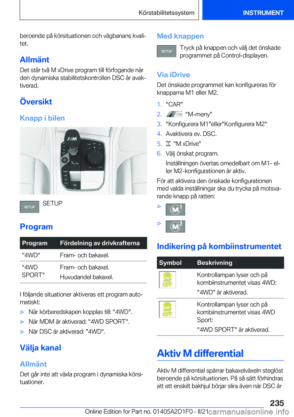 BMW X6 M 2021  InstruktionsbÖcker (in Swedish) �b�e�r�o�e�n�d�e��p�å��k�